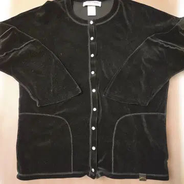 분위기 있는 SONIARYKIEL 프랑스제 벨벳 블랙 가디건 L