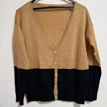 어반 리서치 가디건 브라운 블랙