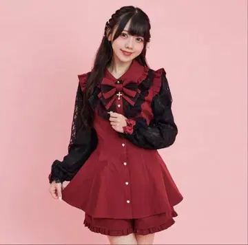 시크릿 허니 셋업 와인 레드