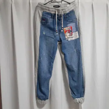 Desigual 미키 콜라보 맨투맨 데님 팬츠