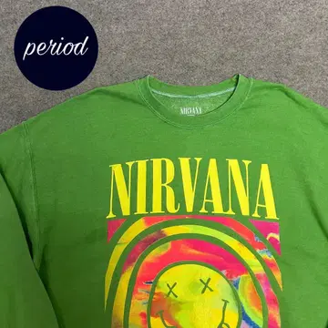 P2875 NIRVANA 닐바나 밴딩 프린트 맨투맨
