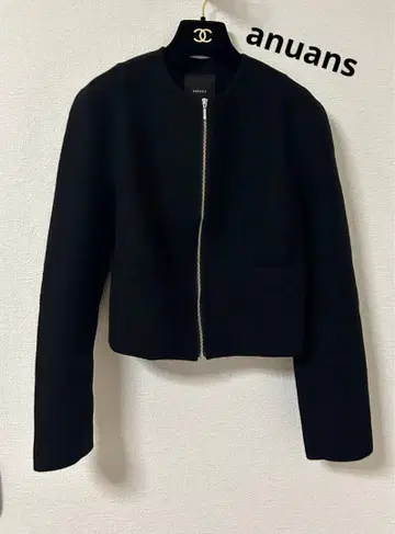 anuans 울 더블 크로스 리버 숏 자켓