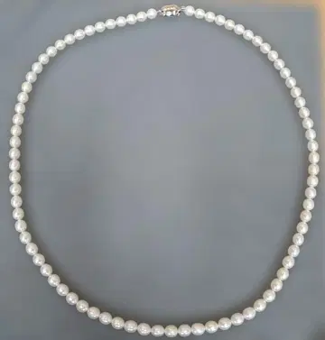 진주 목걸이 실버 클로징