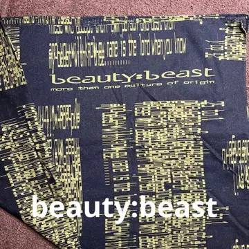beauty:beast 디지털 프린트 반다나 블랙 빅 사이즈입니다