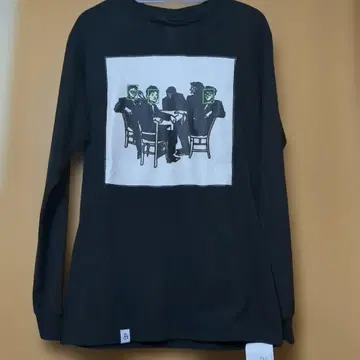 BLACK & BLUE 긴팔 티셔츠 블랙