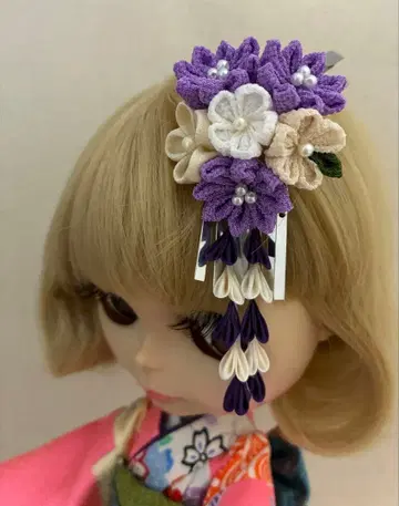 브라이스 츠마미자이쿠 10 헤어콤 (1/6 인형) 후리소데 기모노