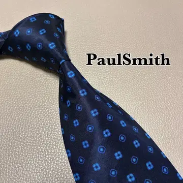 폴스미스 넥타이 스트라이프 도트 체크 네이비 네이비 컬러