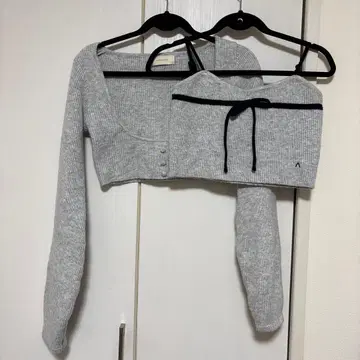 andmary Natalie 리본 세트 그레이