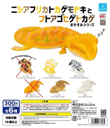 니시아프리카 도마뱀붙이와 비어디드래곤 잘자 시리즈 4종 세트