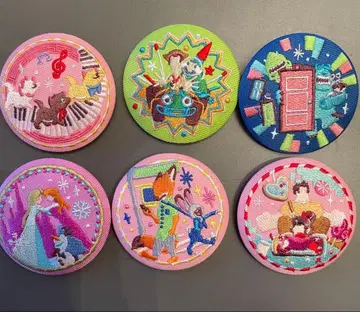 디즈니 자수 캔뱃지 2 세트