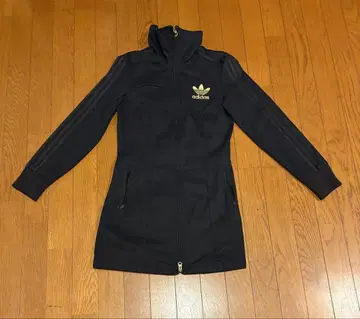 adidas 오리지널 블랙 집업 자켓