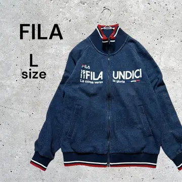 FILA 휠라 새상품급 데님 원단 자켓 L 점퍼 데님 블루종