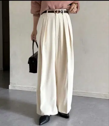 2턱 슬랙스 아이보리 PS 작은 키 사이즈