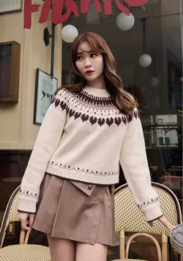Heart Fair Isle Knit Pullover herlipto