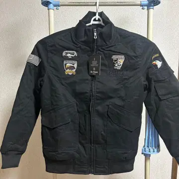 DE ROSSO 플라이트 자켓 블랙