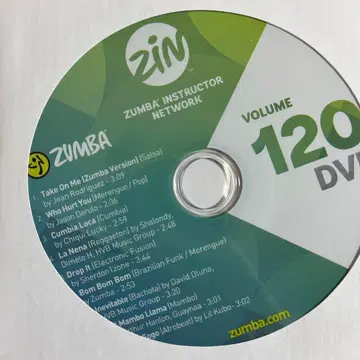 최신 Zumba Volume 120 DVD