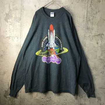 B1490 구제 의류 롱 T 차콜 90s Y2K