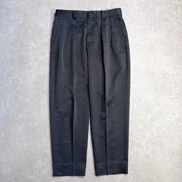 [새상품급] 투모로우랜드 테이퍼드 슬랙스 팬츠 플리츠 그레이 S