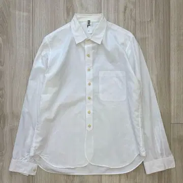 MHL. 긴팔 셔츠 화이트 S 라운드 컷 마가렛호웰