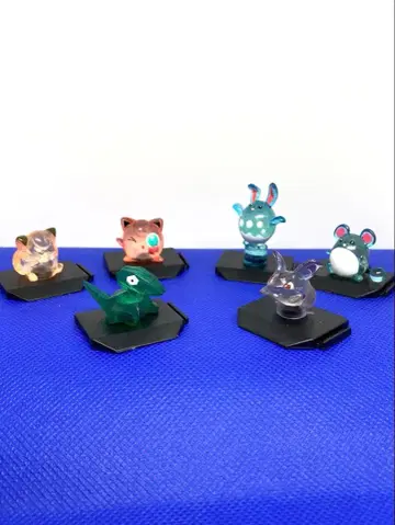 레트로 포켓몬 피규어 클리어Ver 6개 세트