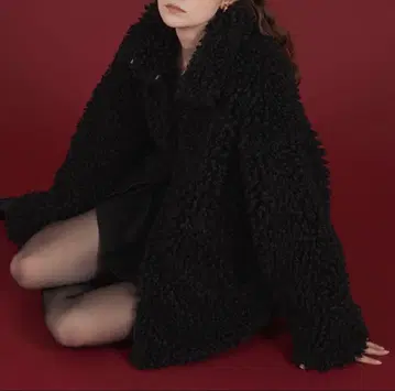 푸들 보아 오버 사이즈 더블 지퍼 블루종 택 포함