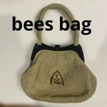 비즈 자수 파티 백 베이지