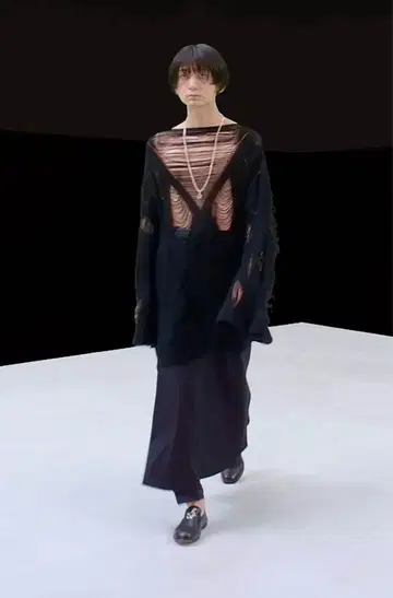 22ss sulvam 블랙 니트 스웨터 M 사이즈