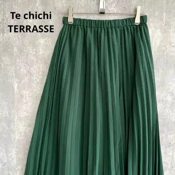 Te chichi TERRASSE 플리츠 롱 스커트 허리밴딩