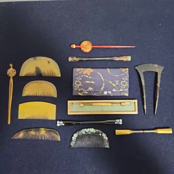 일본 정통 의상 소품 헤어콤 빗 세트