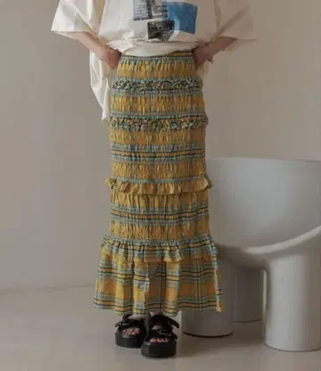 lowrys farm 체크 셔링 스커트 beams.kbf.zara