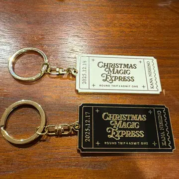 니시노 카나 크리스마스 라이브 티켓 키링 회장 한정판