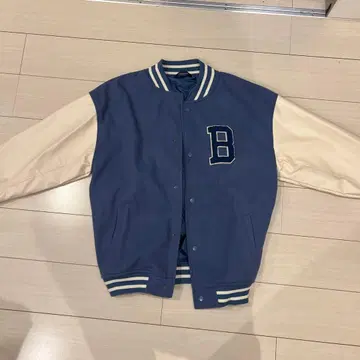 BLITZ 바시티 자켓 네이비/아이보리