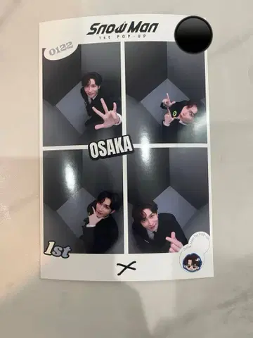 SnowMan 1st POPUP 와타나베 쇼타 프리쿠라 오사카 한정판