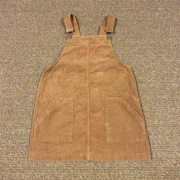 -Bershka- 코듀로이 살로펫 스커트 베이지