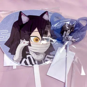 귀멸의 칼날 난자타운 점보 부채 고양이형 벌룬 이쿠로 오바나이