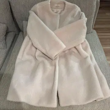 yori 보아 코트 화이트 38