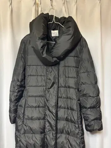 후드 부착 롱 다운 자켓 그레이