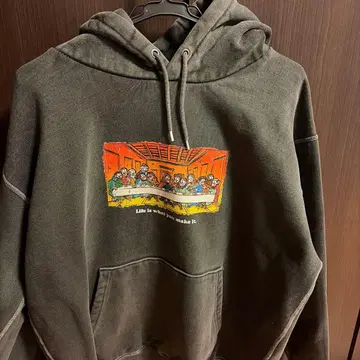 That's Life 최후의 만찬 다크 그레이 후드티