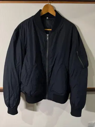 MUJI Labo MA-1 다운 블루종 신사 XL 블랙