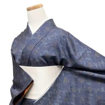 코몬 타테와쿠 꽃 무늬 새 변형 이치마츠 지몬 기모노 115b d ms