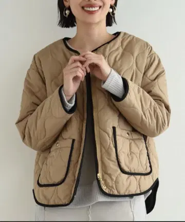 INTERPLANET 리버서블 퀼트 자켓 다운