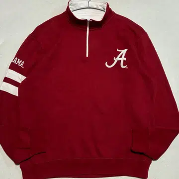 e5 Alabama Crimson Tide 아라바마 하프 지퍼 맨투맨