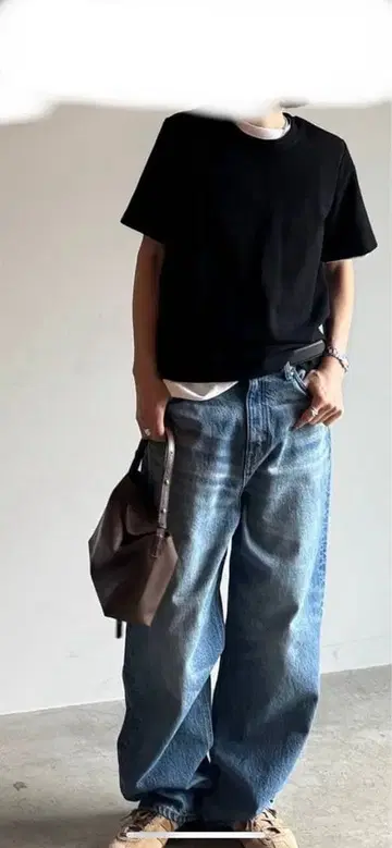 FASHIRU SOMETHING 배기 핏 청바지