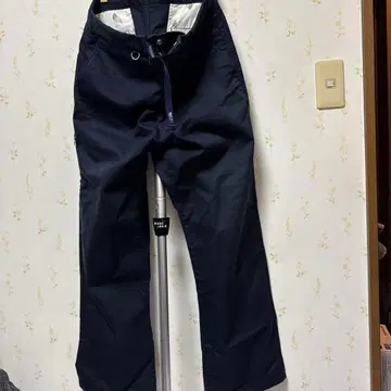 네이비 이지 팬츠 허리 스트링