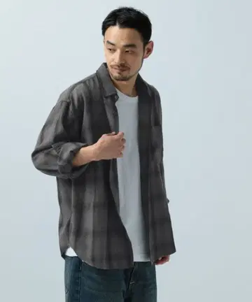 BAYFLOW 옴브레 셔츠