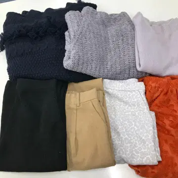 [ 하자품 ] 니트 스커트 9점