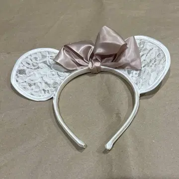 디즈니 캐릭터 머리띠 화이트 레이스
