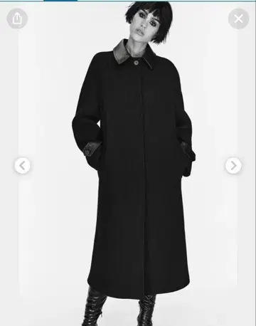 새상품 ZARA ZW COLLECTION MANTECO 울 혼방 코트