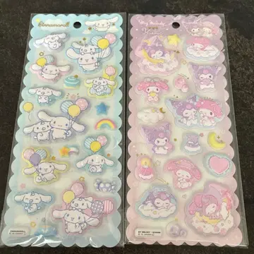 말랑말랑 마쉬멜로우 씰 마이멜로디 쿠로미 시나몬 산리오 모자 꽁지 드롭