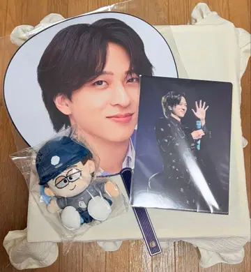 timelesz 테라니시 타쿠토 부채 봉제 인형 클리어 파일 3종 세트